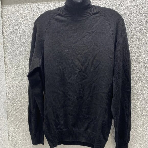 SEASE Men’s Whole Lightweight 100% Wool Turtleneck Sweater